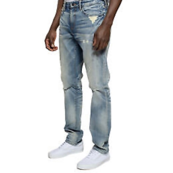 Prps Alaia - Le Sabre Stretch Denim Blue Men's Jeans - Picture 7 of 15